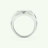 Signet Lab Grown Diamond Wedding Band For Men 17