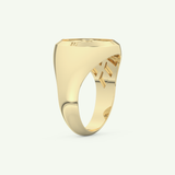 0.04 CT Round Shaped Compass Lab-Grown Diamond Wedding Band For Men 4