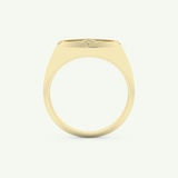 0.04 CT Round Shaped Compass Lab-Grown Diamond Wedding Band For Men 5