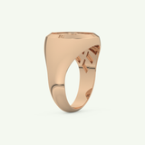 0.04 CT Round Shaped Compass Lab-Grown Diamond Wedding Band For Men 10