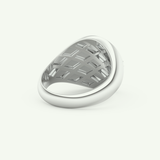 0.04 CT Round Shaped Compass Lab-Grown Diamond Wedding Band For Men 15