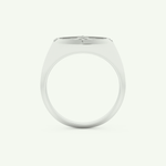 0.04 CT Round Shaped Compass Lab-Grown Diamond Wedding Band For Men 17