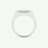 0.04 CT Round Shaped Compass Lab-Grown Diamond Wedding Band For Men 17