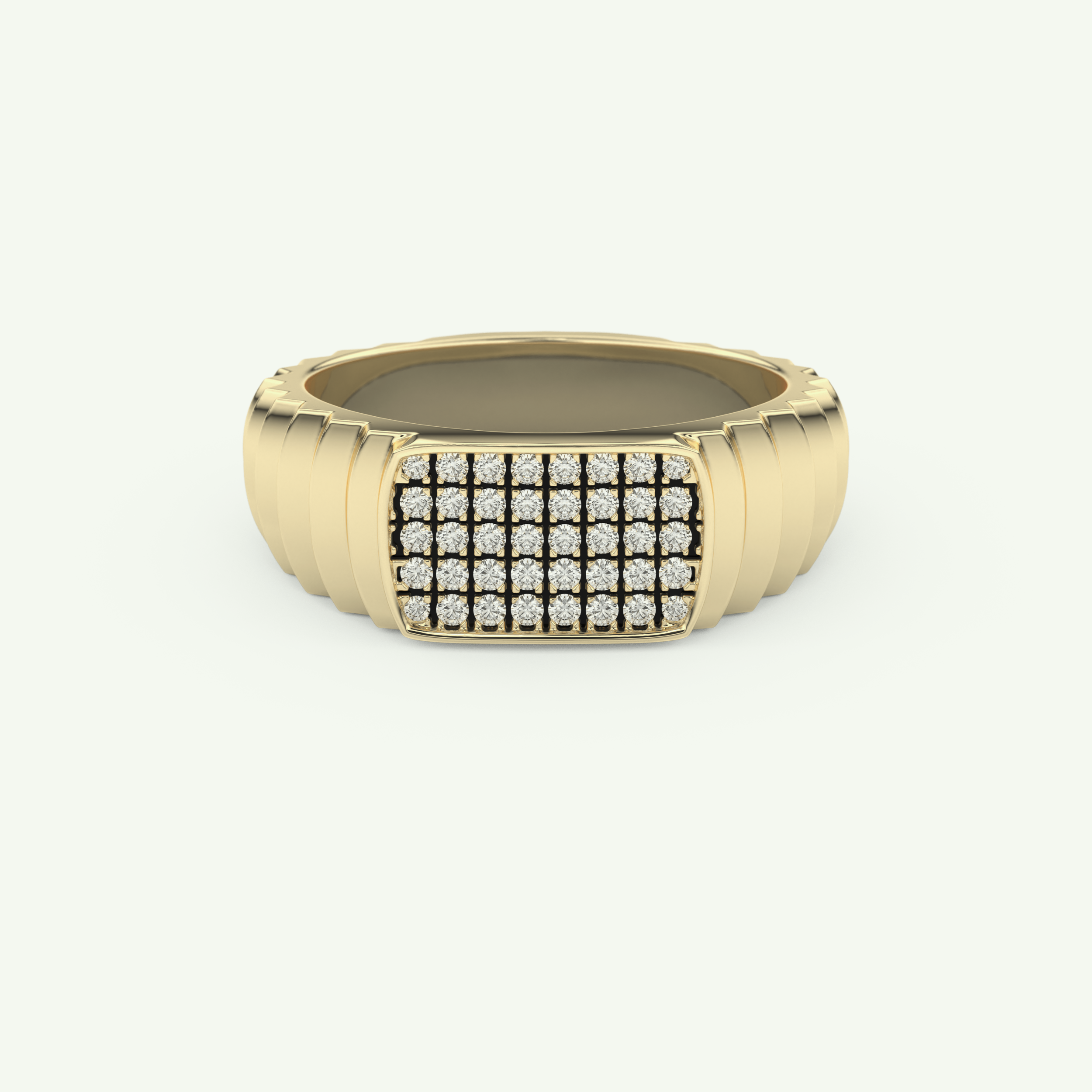 0.191 CT Round Shaped Multi Stone Lab Grown Diamond Wedding Band For Men 1