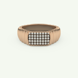 0.191 CT Round Shaped Multi Stone Lab Grown Diamond Wedding Band For Men 7