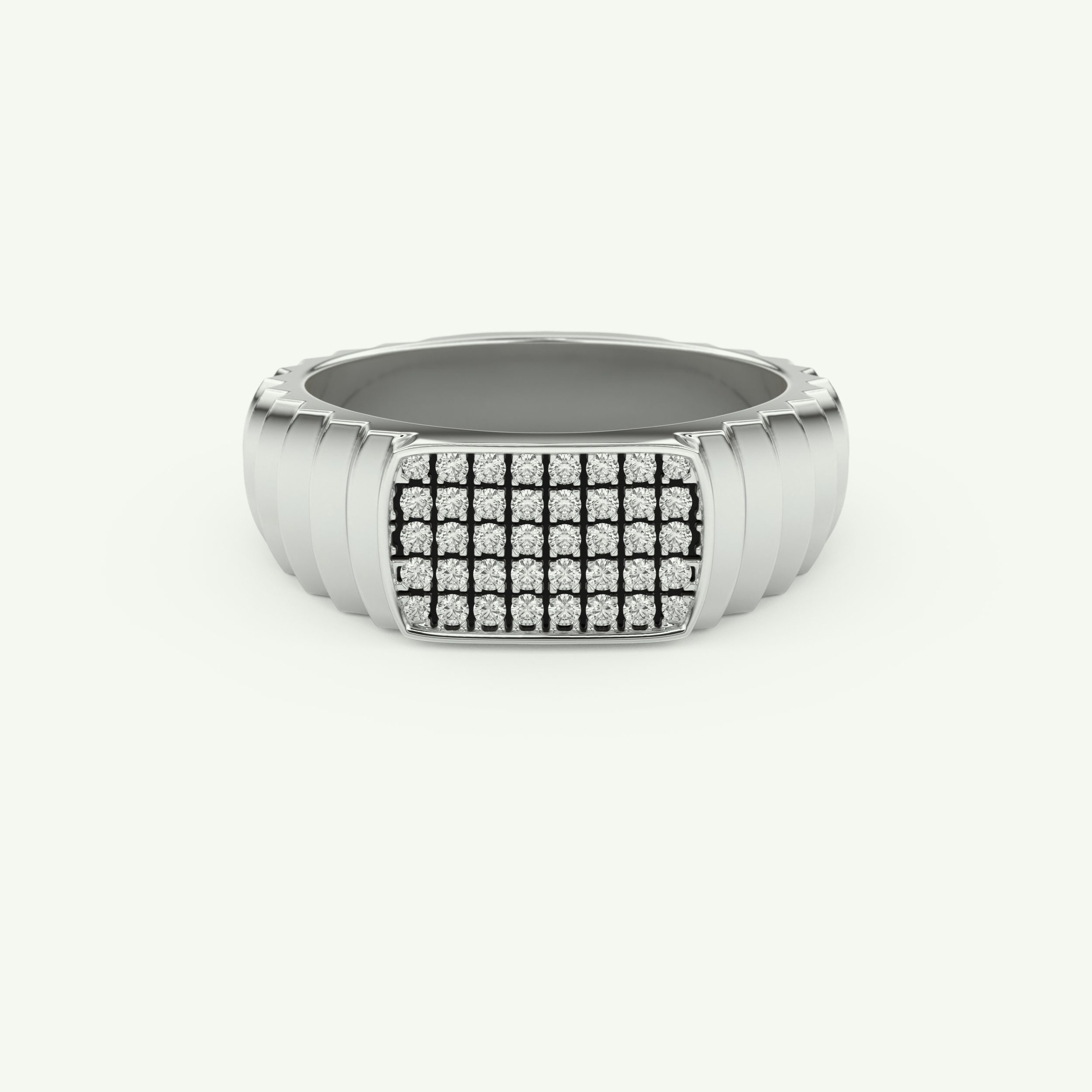 0.191 CT Round Shaped Multi Stone Lab Grown Diamond Wedding Band For Men 13