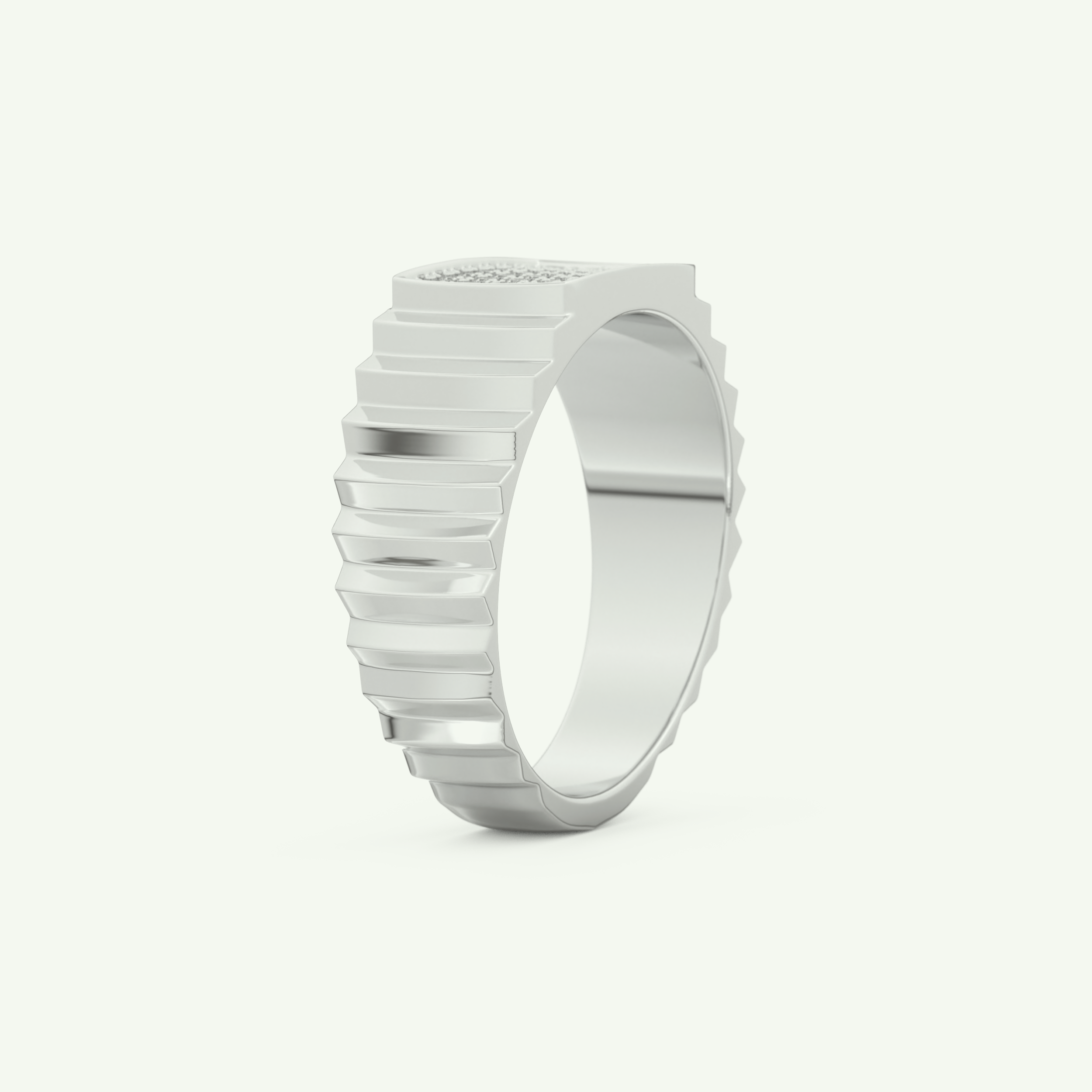 0.191 CT Round Shaped Multi Stone Lab Grown Diamond Wedding Band For Men 16