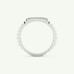 0.191 CT Round Shaped Multi Stone Lab Grown Diamond Wedding Band For Men 17