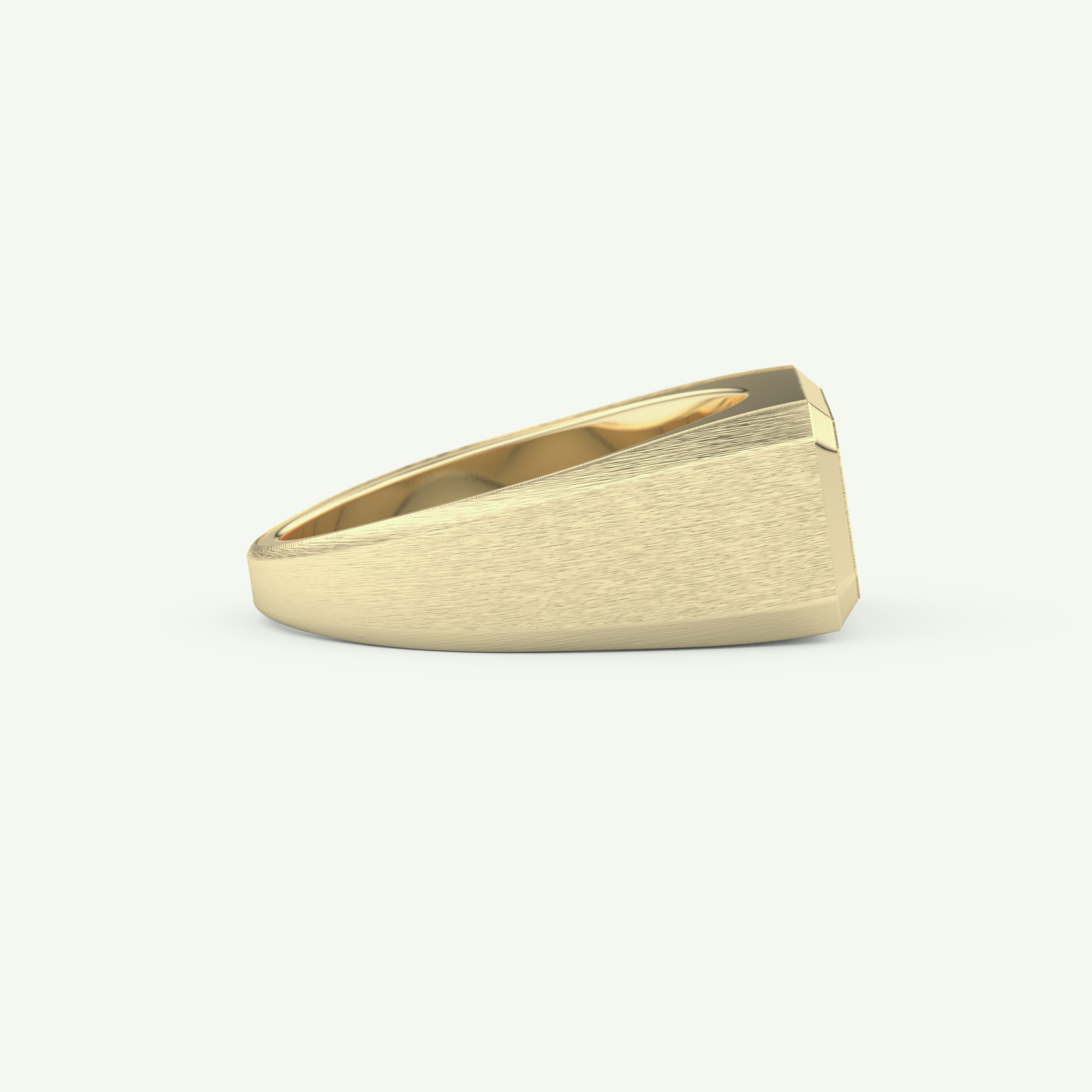 0.06 CT Round Shaped Signet Lab-Grown Diamond Wedding Band For Men 2
