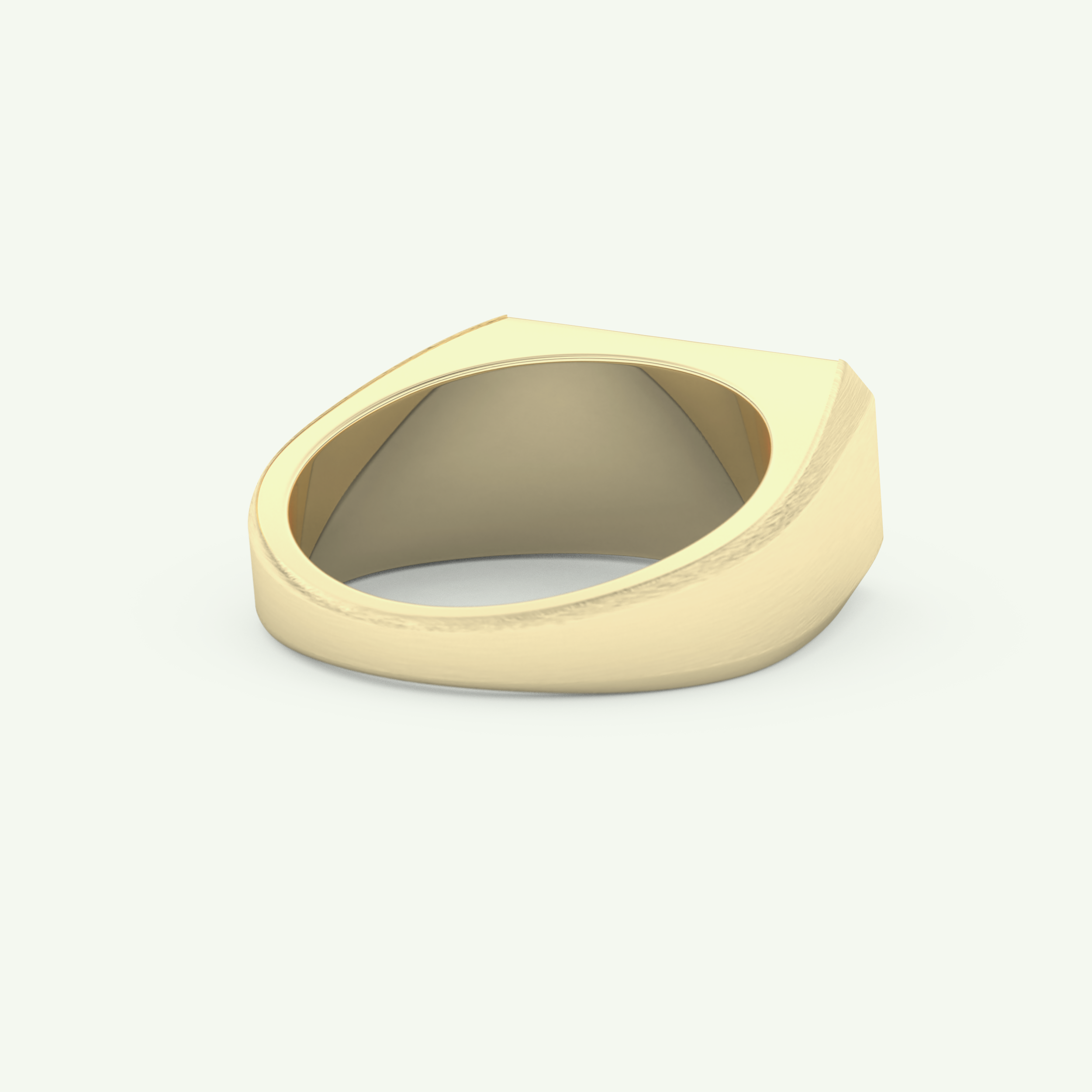 0.06 CT Round Shaped Signet Lab-Grown Diamond Wedding Band For Men 3