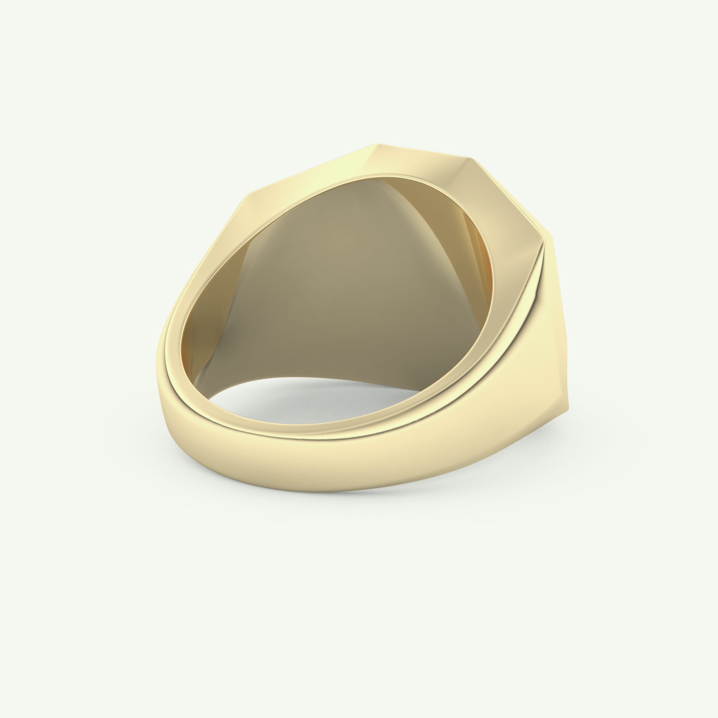 0.18 TCW Round Shaped Signet Lab-Grown Diamond Wedding Band For Men 3
