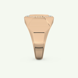 0.18 TCW Round Lab-Grown Diamond Channel Setting Wedding Ring
