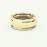 0.67 TCW Baguette Lab-Grown Diamond Five Stone Setting Wedding Band