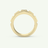0.67 TCW Baguette Lab-Grown Diamond Five Stone Setting Wedding Band