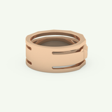 0.67 TCW Baguette Lab-Grown Diamond Five Stone Setting Wedding Band