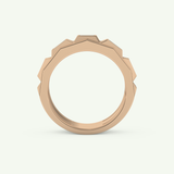 0.67 TCW Baguette Lab-Grown Diamond Five Stone Setting Wedding Band