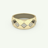 0.231 CT Round Shaped Multi Stone Lab-Grown Diamond Wedding Band For Men 1