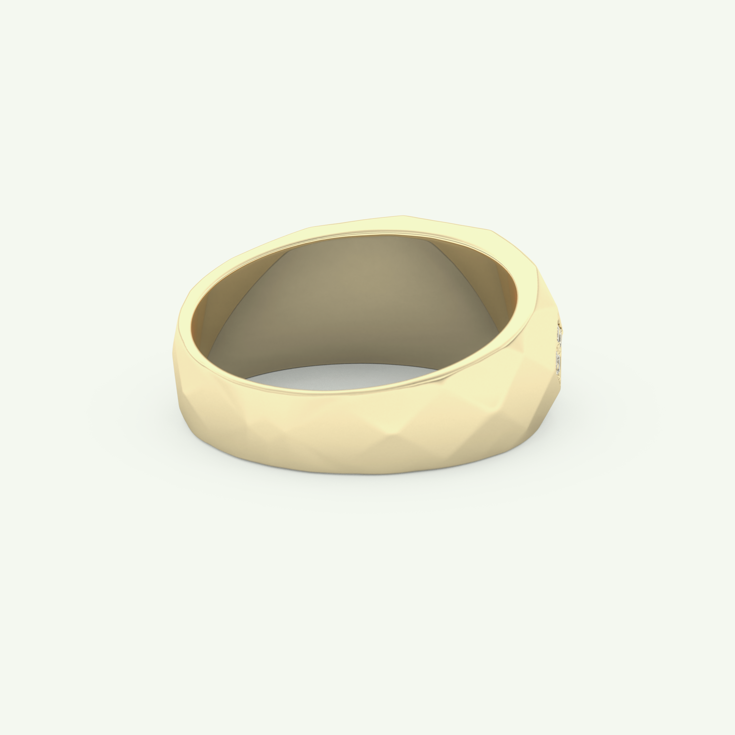 0.231 CT Round Shaped Multi Stone Lab-Grown Diamond Wedding Band For Men 3
