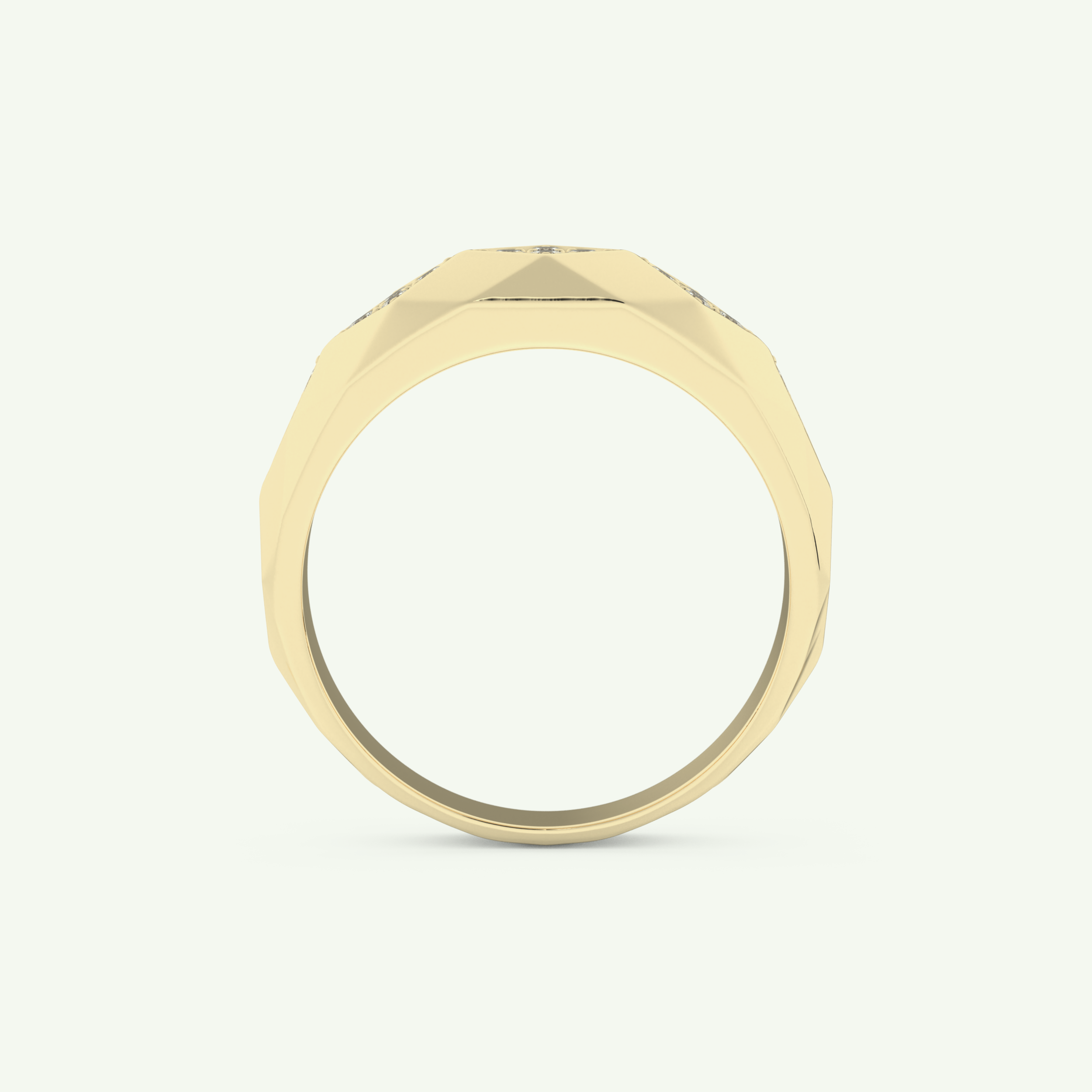0.231 CT Round Shaped Multi Stone Lab-Grown Diamond Wedding Band For Men 5