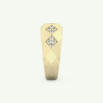 0.231 CT Round Shaped Multi Stone Lab-Grown Diamond Wedding Band For Men 6