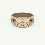 0.231 CT Round Shaped Multi Stone Lab-Grown Diamond Wedding Band For Men 7