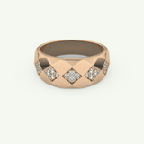 0.231 CT Round Shaped Multi Stone Lab-Grown Diamond Wedding Band For Men 7