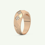 0.231 CT Round Shaped Multi Stone Lab-Grown Diamond Wedding Band For Men 10