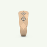 0.231 CT Round Shaped Multi Stone Lab-Grown Diamond Wedding Band For Men 12