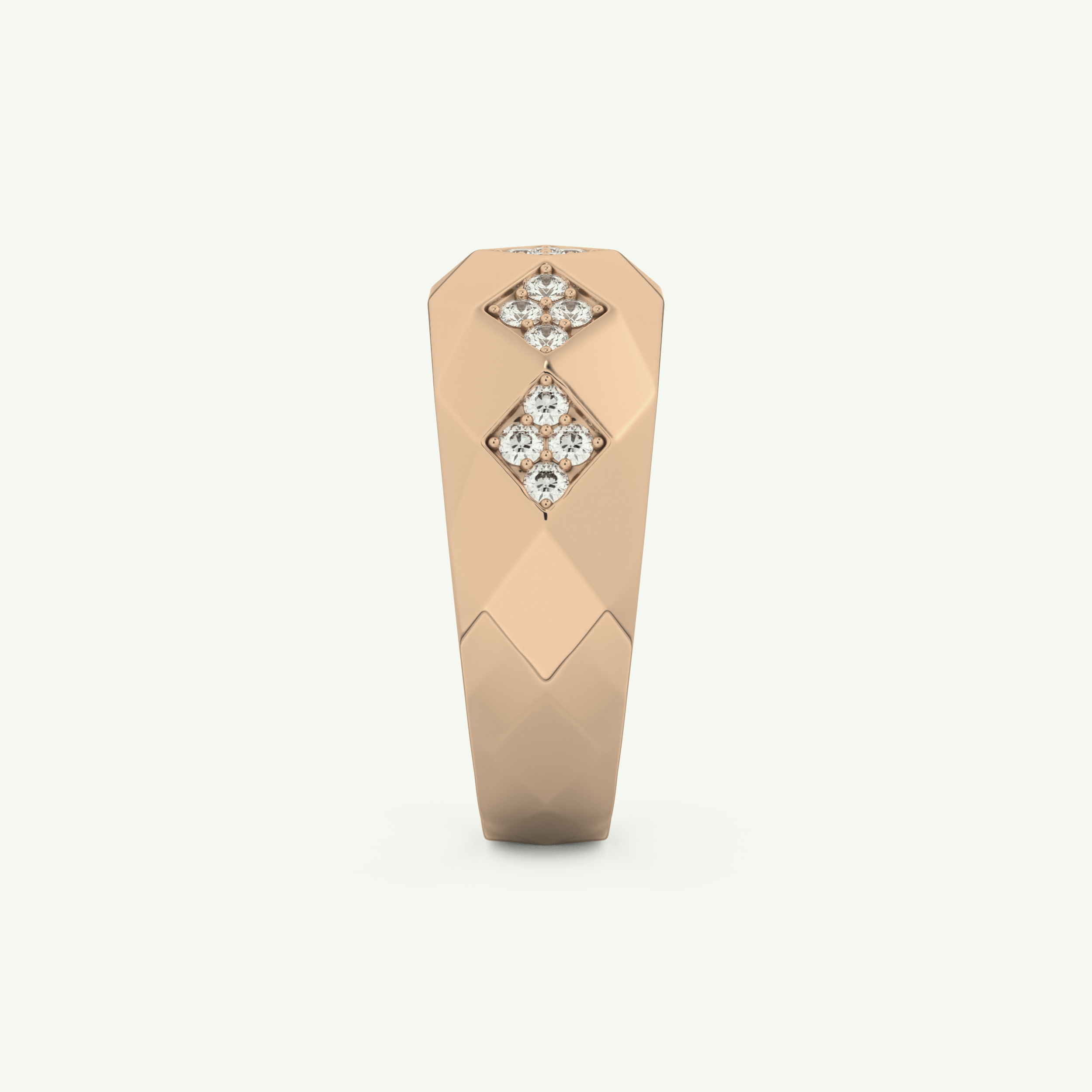 0.231 CT Round Shaped Multi Stone Lab-Grown Diamond Wedding Band For Men 12