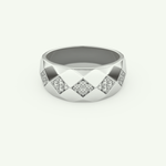 0.231 CT Round Shaped Multi Stone Lab-Grown Diamond Wedding Band For Men 13