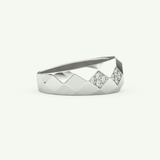 0.231 CT Round Shaped Multi Stone Lab-Grown Diamond Wedding Band For Men 14