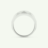 0.231 CT Round Shaped Multi Stone Lab-Grown Diamond Wedding Band For Men 17