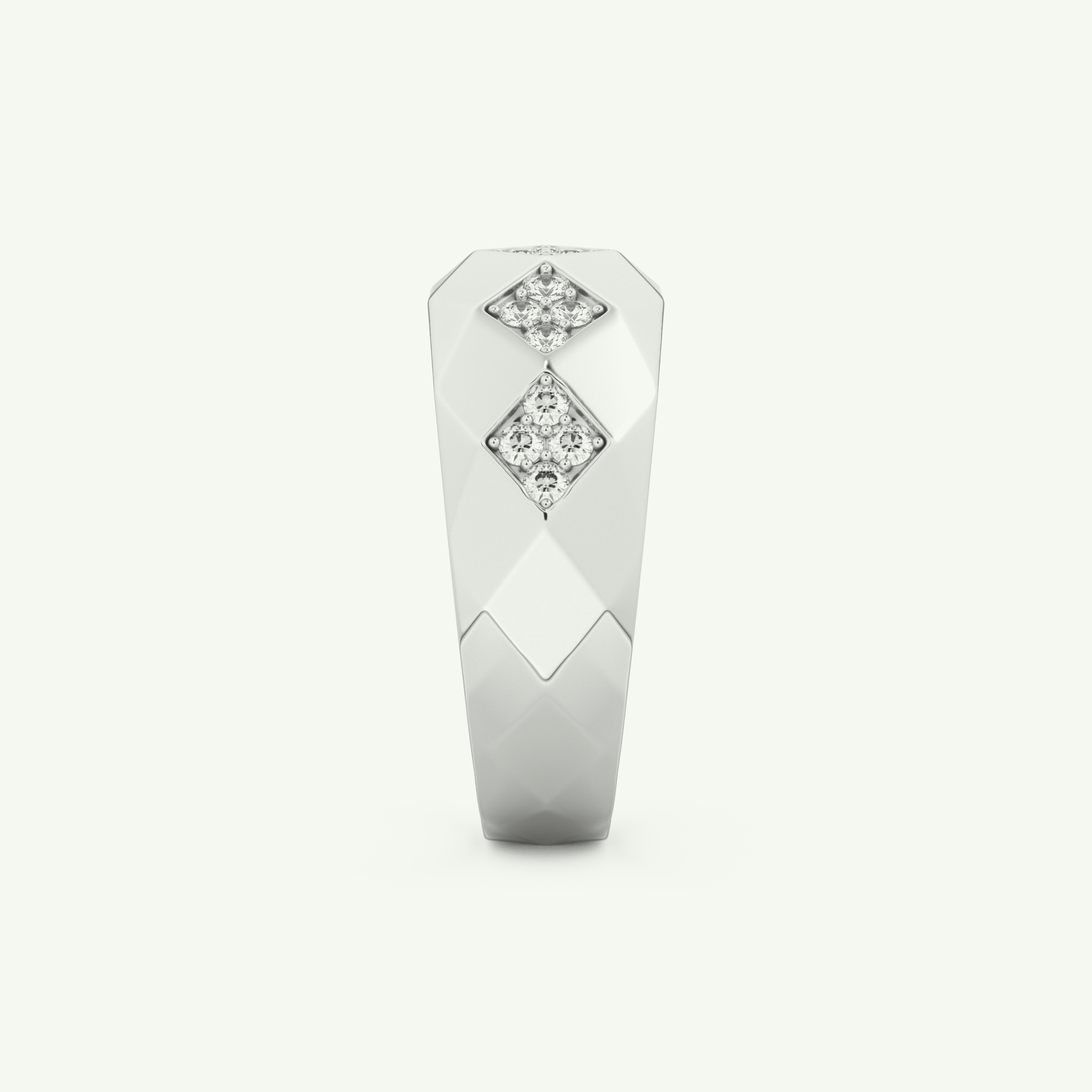 0.231 CT Round Shaped Multi Stone Lab-Grown Diamond Wedding Band For Men 18