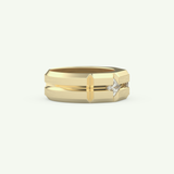 0.71 TCW Princess Lab-Grown Diamond Wedding Band