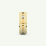 0.71 TCW Princess Lab-Grown Diamond Wedding Band