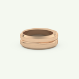 0.71 TCW Princess Lab-Grown Diamond Wedding Band