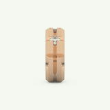 0.71 TCW Princess Lab-Grown Diamond Wedding Band