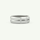 0.71 TCW Princess Lab-Grown Diamond Wedding Band