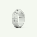 0.71 TCW Princess Lab-Grown Diamond Wedding Band