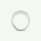 0.71 TCW Princess Lab-Grown Diamond Wedding Band