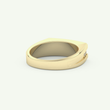 0.28 CT Round Shaped Flush Setting Lab Grown Diamond Wedding Band For Men 3