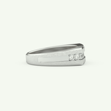 0.28 CT Round Shaped Flush Setting Lab Grown Diamond Wedding Band For Men 14