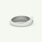 0.28 CT Round Shaped Flush Setting Lab Grown Diamond Wedding Band For Men 15