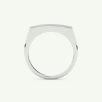 0.28 CT Round Shaped Flush Setting Lab Grown Diamond Wedding Band For Men 17