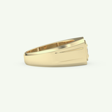 0.5 TCW Princess Lab-Grown Diamond Signet Setting Wedding Ring