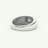 0.5 TCW Princess Lab-Grown Diamond Signet Setting Wedding Ring