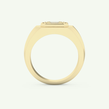 0.46 TCW Round & Baguette Lab-Grown Diamond Multi Stone Wedding Ring
