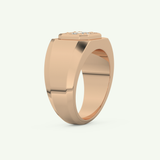 0.46 TCW Round & Baguette Lab-Grown Diamond Multi Stone Wedding Ring
