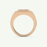 0.46 TCW Round & Baguette Lab-Grown Diamond Multi Stone Wedding Ring