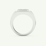 0.46 TCW Round & Baguette Lab-Grown Diamond Multi Stone Wedding Ring